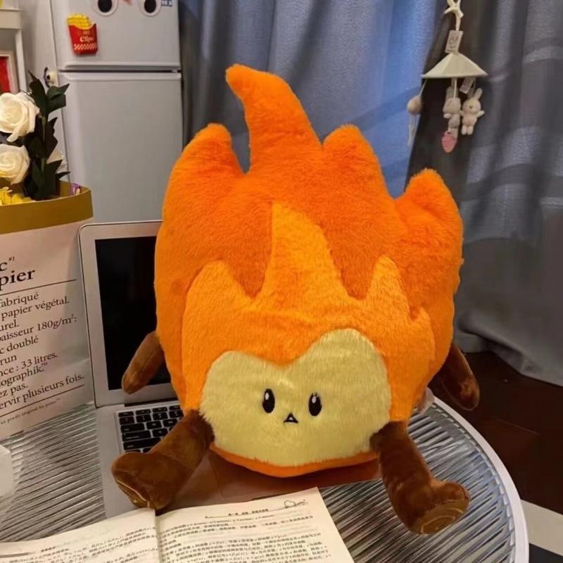 Douyin Xiaohuo Man Co-raising Elf Flame Plush Toy Pillow Doll Flame Doll Pillow Holiday Gift Female