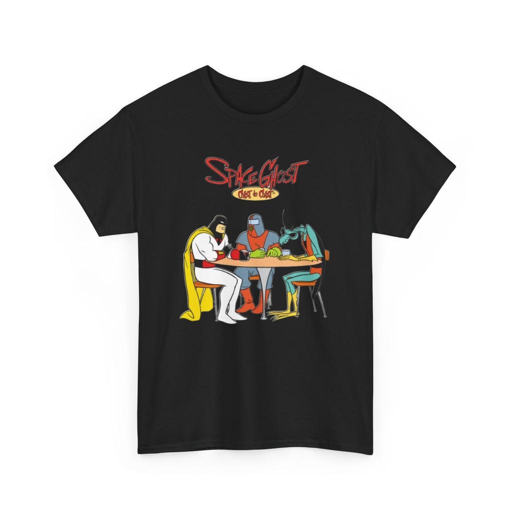 Space Ghost Coast to Coast Tee, Galaxy Cartoon Graphic T-Shirt Mens Womens Tees Top, Retro TV Show