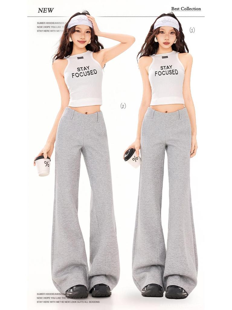 Women's High Waist Slim Fit Micro Flare Casual Pants - Spring Comfort