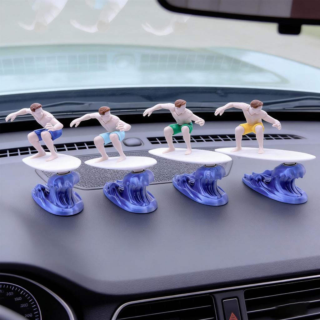 Inertial Surfing Muscle Man Car & Desk Ornament