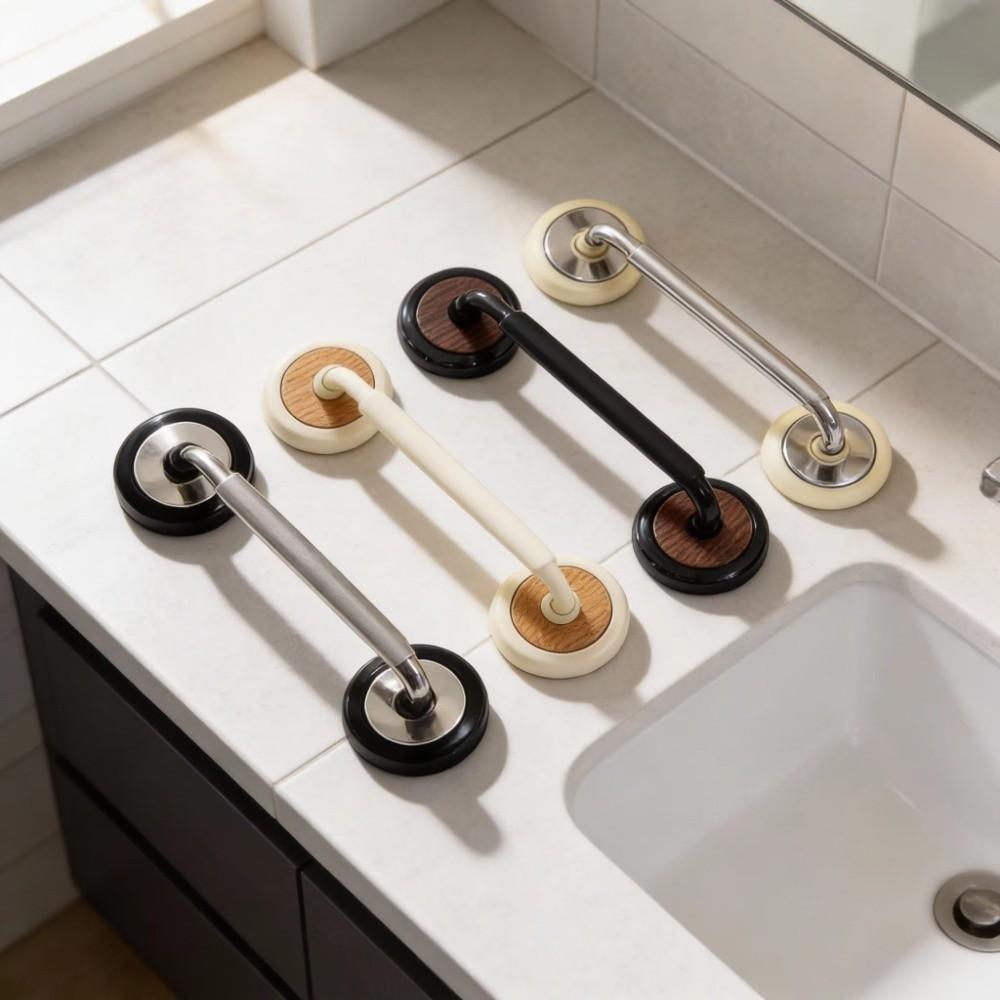 Removable Suction Cup Door Handle Anti-slip Wardrobe Door Handle Glass Door Handrail  Bathroom