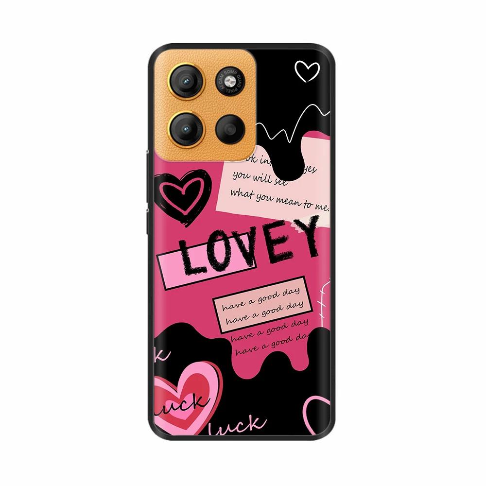 For Motorola G15 Case Cute Phone Case Funny Back Cover For Moto G15 Power Camera Protection Soft Original Liquid Silicone Cases