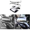 Car Accessories Exterior Rear View Mirror Side Molding Cover Trims (Chrome) Fit for Toyota RAV4 2019 2020 2021 2022 2023 ABS 6 PCS