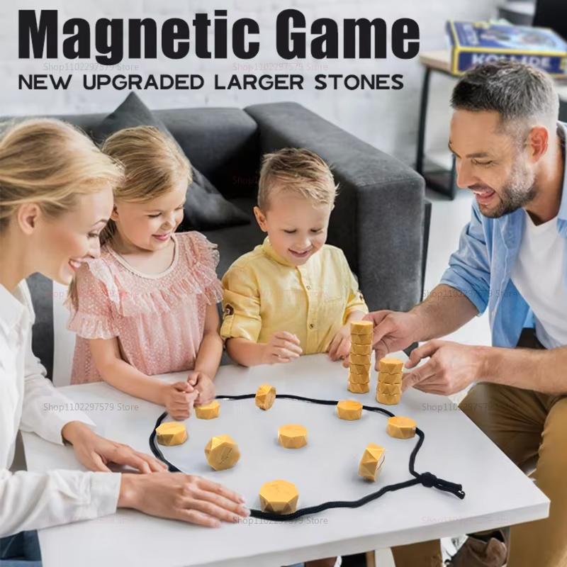 New Magnetic Chess Game Interactive Magnet Board Tabletop Strategy Game Stone Set Family Kids Adults Portable Fun Educational