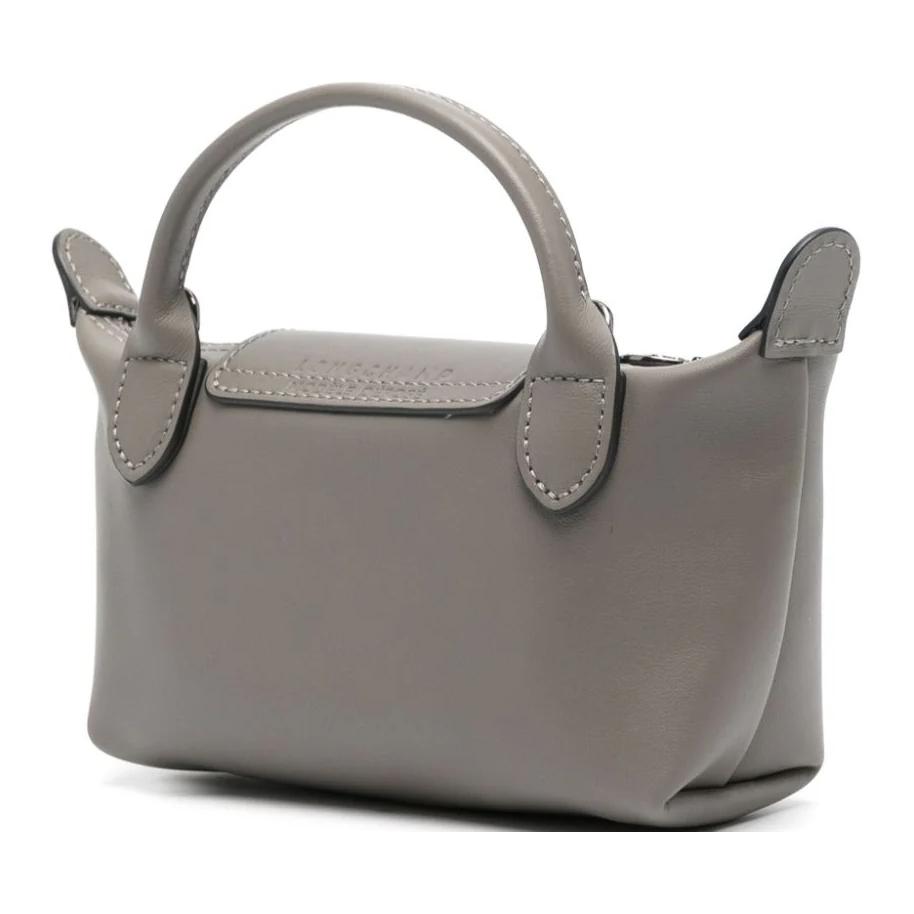 Longchamp Le Pliage Xtra Logo Embossed Adjustable Detachable Shoulder Strap Snap Closure Leather Mini Shoulder Crossbody Bag Women Bags 34205987P55