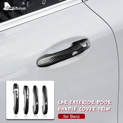 Carbon Fiber for Mercedes Benz A B C E GLC GLE GLS GLB Class W177 W247 W205 W213 C118 W167 Door Handle Cover Car