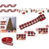 Festive Scottish Plaid Christmas Ribbon 2m Fabric For Classy Holiday Decor