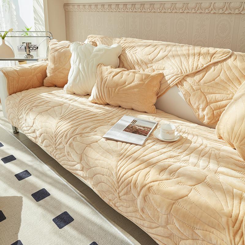 Neues Plüsch Französisches Sofakissen, Sofabezug, Ganzjahres-Rückenlehnenhandtuch, Sitzkissen