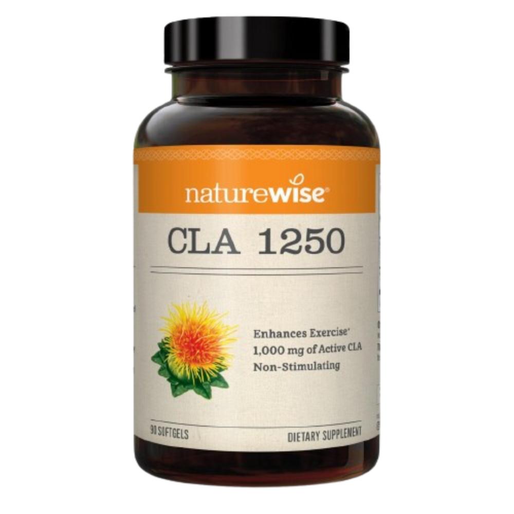 NatureWise Exercise Enhancement CLA 1250 90 Softgels 1 Month 1 Pcs Ingredients: May Be Subject To Change At the Manufacturer’s | 1 Pcs