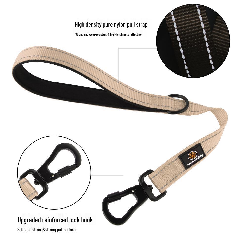 Non-Choking Nylon Dog Training Leash for Medium & Large Dogs