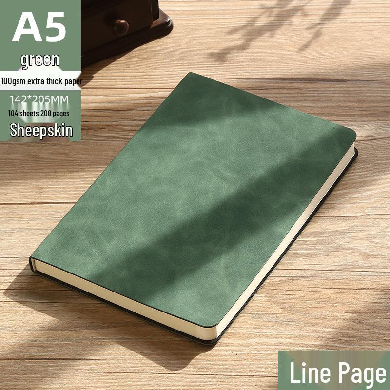 High-Quality A5 Leather Softcover Notebook for Students and Professionals