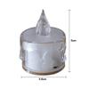12Pcs LED Flameless Candle Lamp Simulation Acrylic Tea Lights Battery Operated Tears Candle Light for Party Home Decor