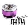 Universal Racing Steering Wheel 6 Hole Aluminum Car Quick Release Steering Wheel Snap Off Hub Adapter Boss Kit Car Accessories