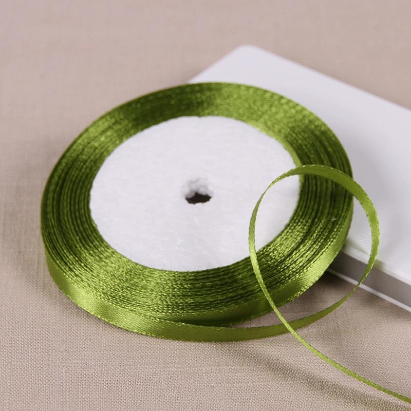 0,6 cm saténová stuha pro DIY mašle, čelenky do vlasů, svatební kytice a balení dárků