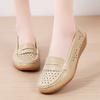 Women's Flats Loafers Leather Driving Moccasins Comfort Flats Casual Slip On Walking Minimalist Summer Shoes for Mother Plus Size
