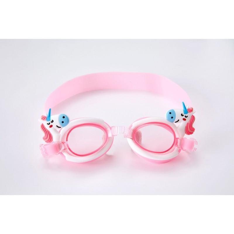 Kids Swim Goggles Waterproof Anti-Fog HD Adjustable Cute Cartoon Strap