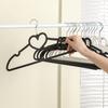 10Pcs Clothes Hanger Durable Heart-Shaped Multifunctional Hangers For Adult Children Clothing Hanging Supplies