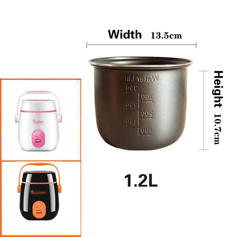 1.2L-4L Mini Household Car Electric Rice Cooker Liner Rice Cooker Cooking Electric Rice Cooker Liner Universal