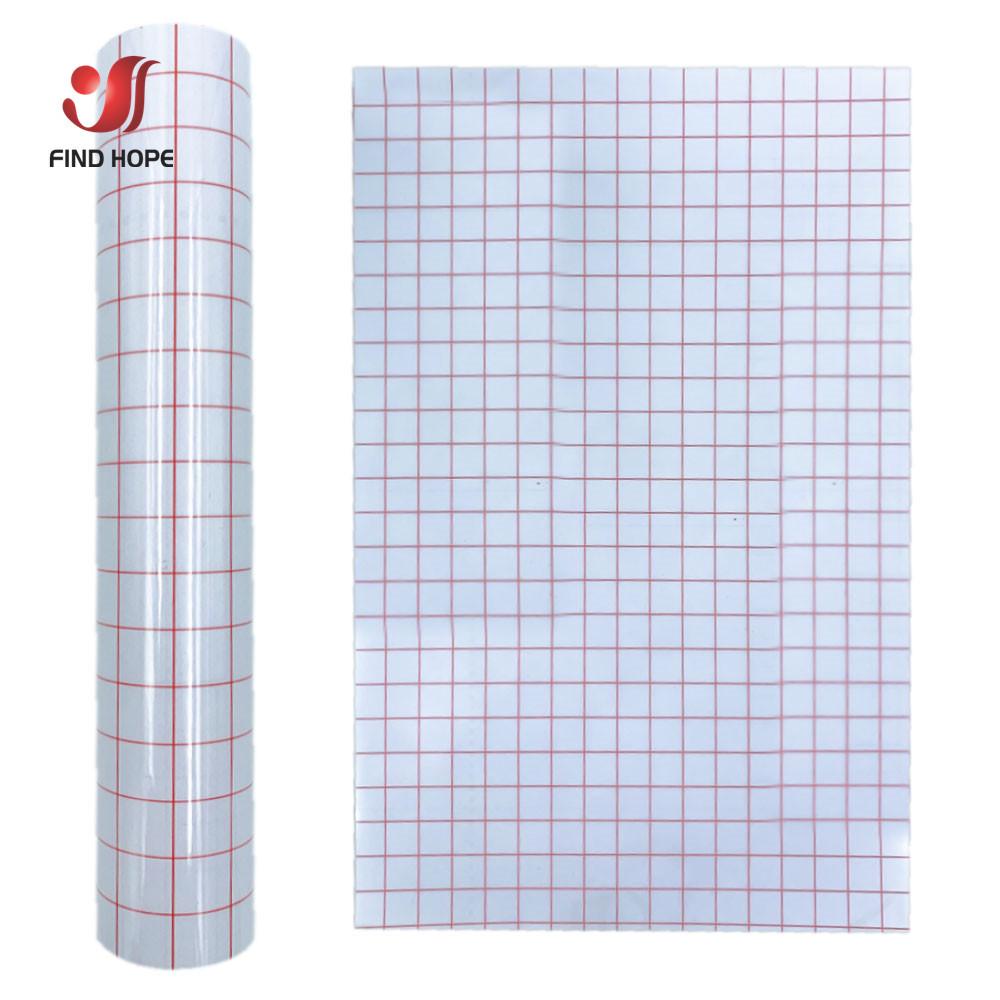 Four-Color Transparent PVC Vinyl Transfer Film with Positioning Grid - Easy To Tear and Transfer