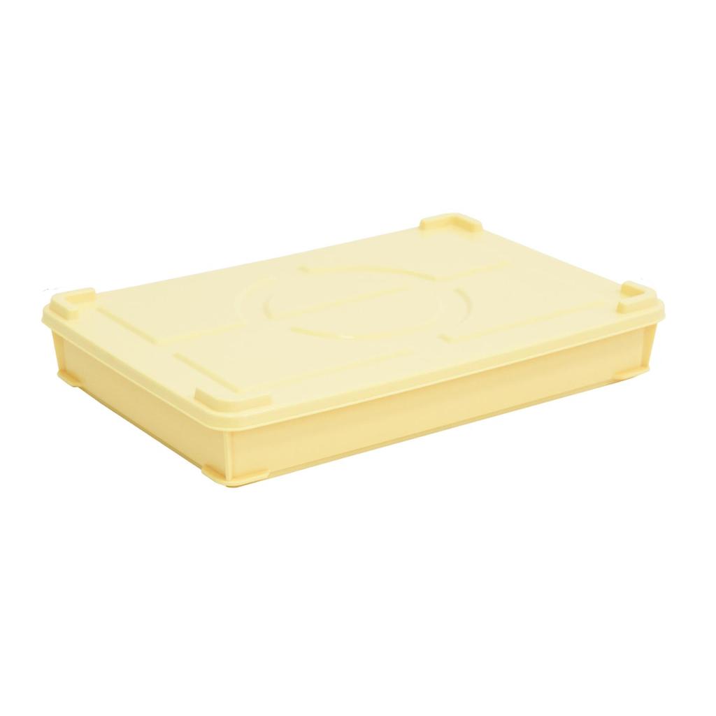 Pizza Dough Proofing Box with Cover Food Storage Tray Portable Versatile Pizza Dough Storage Box for Bakery Household Kitchen