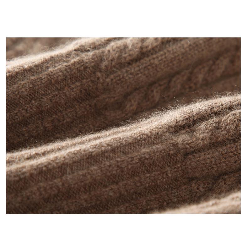 Cashmere High-Waist Knit Shorts - Women's Warm Woolen Base Layer Safety Pants