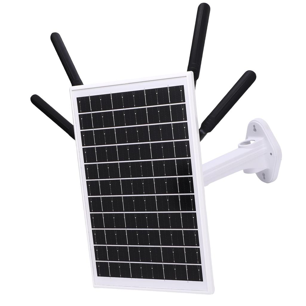 12W Solar Powered 4G LTE Modem Router 300Mbps Solar WiFi 6 Extender with SIM Card Slot 18000 MAh Battery 150M Long
