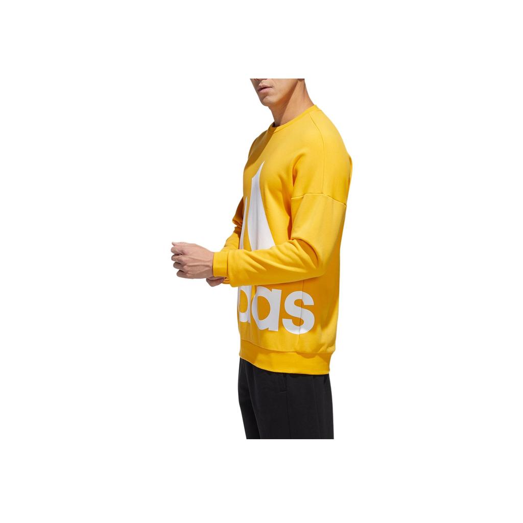 Adidas Fav Bl Sweatshirt With Crew Neck Men Tops Gold GK0619