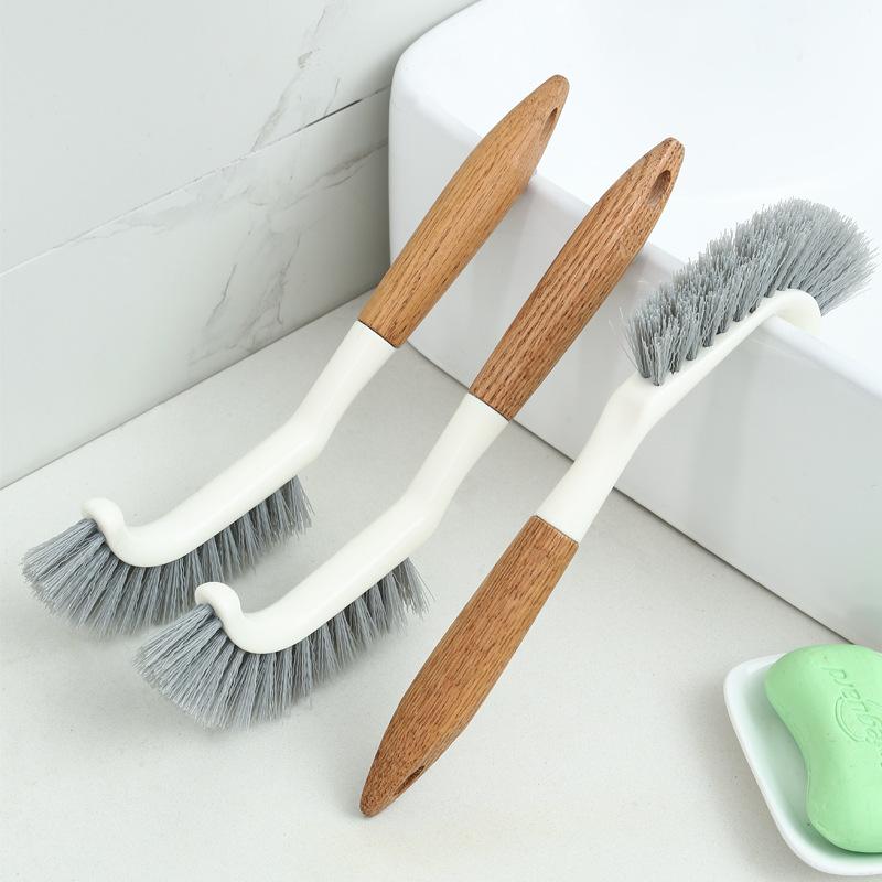 Xiangtai spot wooden handle floor gap brush dead corner window sill groove dirt removal multi-purpose cleaning brush factory