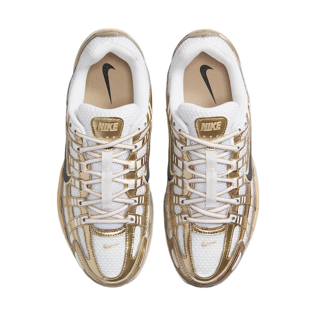 Nike P-6000 Gold Damen-Sneakers Weiß Genarbt Metallic-Gold-Genarbt IF1787-100