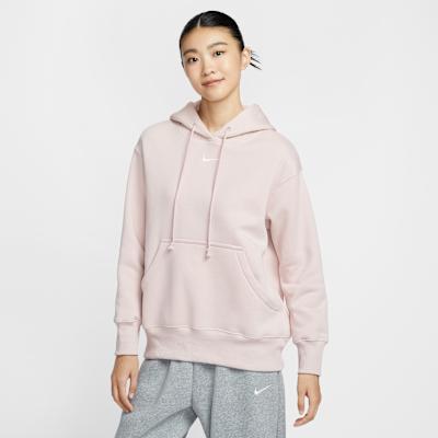 Nike Sweatshirts Women's Pink Hooded Moderate Regular