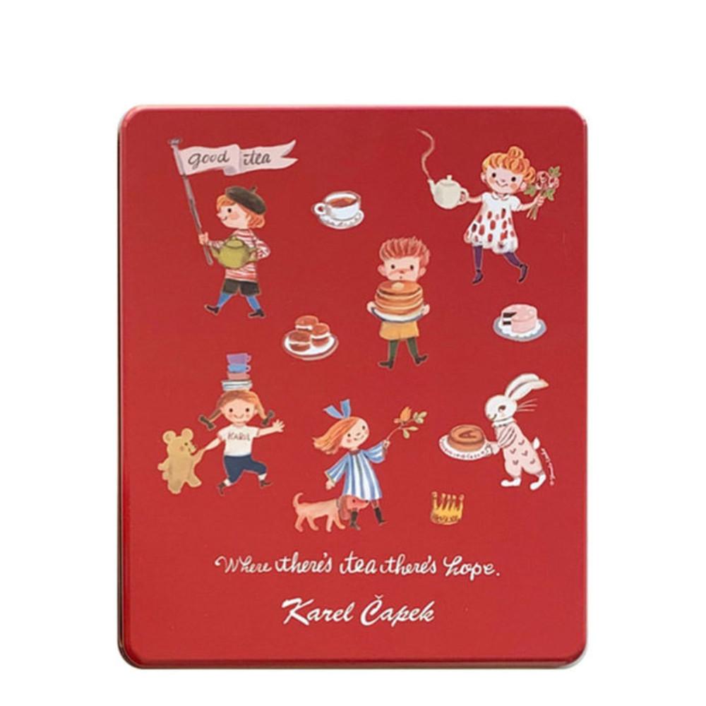 

Япония KAREL CAPEK 20 Чайных пакетиков в жестяной банке для любителей чая (4 вида, 20 пакетиков) 4 types (20 bags)