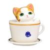 Cute Simulation Teacup Cat and Dog Mini Animal Miniature Landscape Decoration Garden Bonsai Decoration Gift Toy Cake decoration Figure