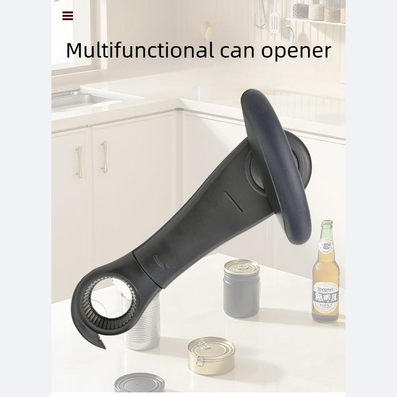 Multifunctional Can Opener, Manual Bottle Opener, Safe, Labor-saving, Chip-free Cutter