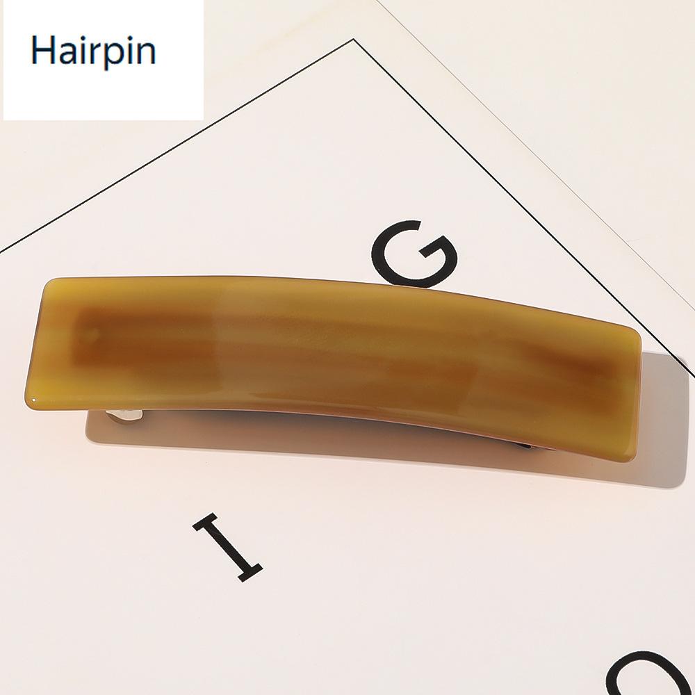 Acetate Square Hair Claw Spring Loaded Hair Clip for Women Messy Bun Forest Vintage Hair Accessory