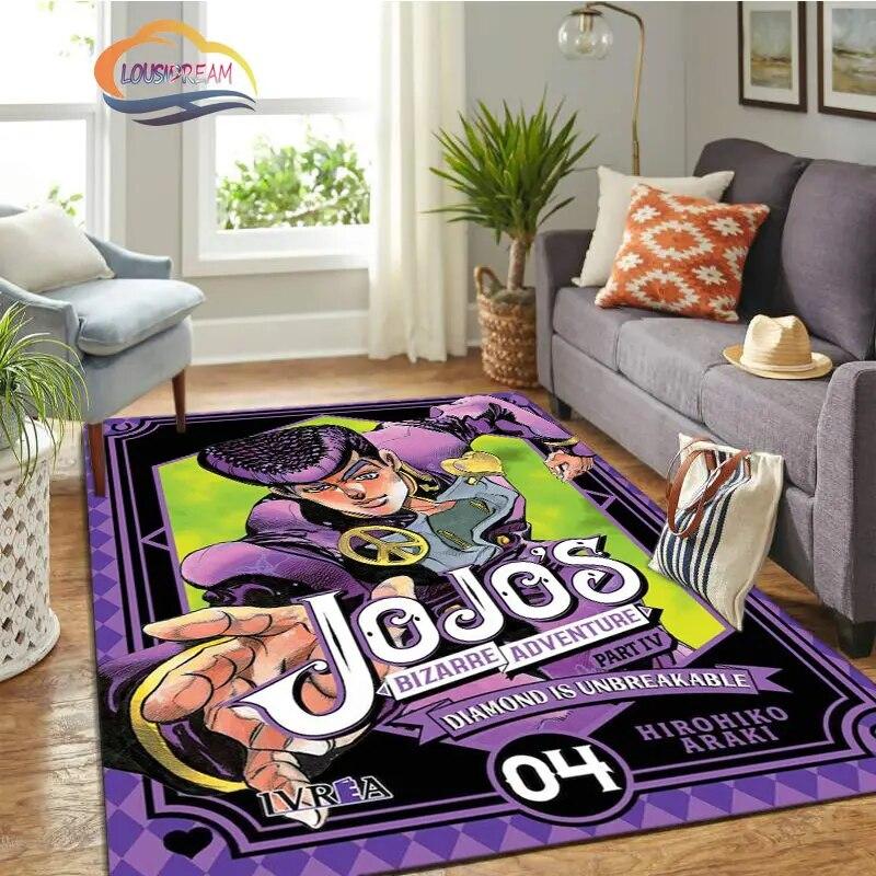 JoJo's Bizarre Adventure Stone Ocean Series Anime Carpet and Rug Living Room Large Area Decoration Sofa Mat Bedroom Doormat.