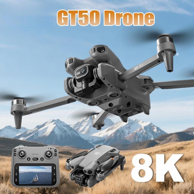 New Model GT50 PRO Drone Professional 8K HD Camera 5G Brushless Motor Aerial Photography Optical Flow with Screen RC Quadcopter