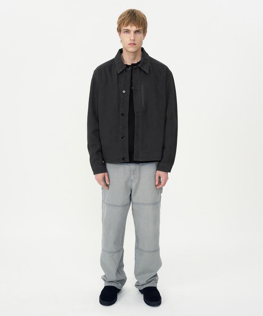 Insilence Garment-Dyed Bartack Jacket Charcoal
