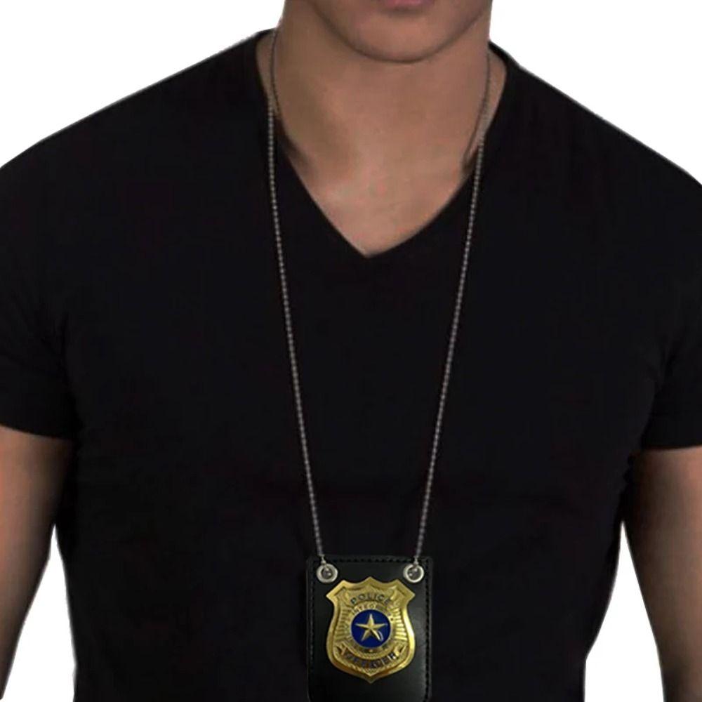 Lekepoliti Rollespill Leke Politi Offiser Simulering Politi Skilt Barn Leke