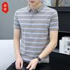 Men's Striped Polo T-Shirt
