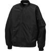 Onitsuka Tiger Solid Color Pilot Baseball Collar Zipper Long Sleeve Jacket Unisex Jacket Black 2183B464-001