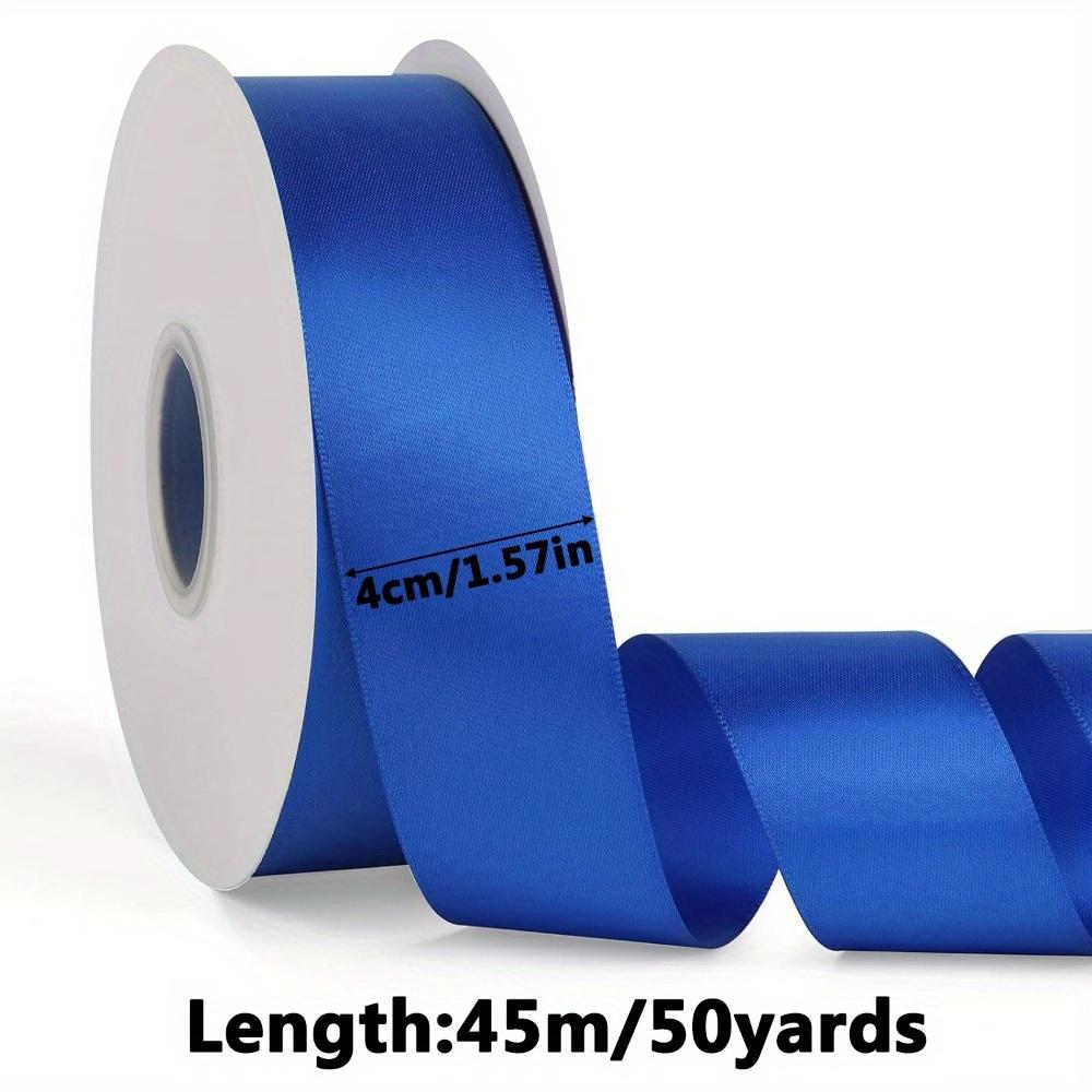1roll Double-Sided Solid Color Ribbon for Crafts Gift Wrapping Hair Accessories & Decorations Polyester Fabric Ribbon