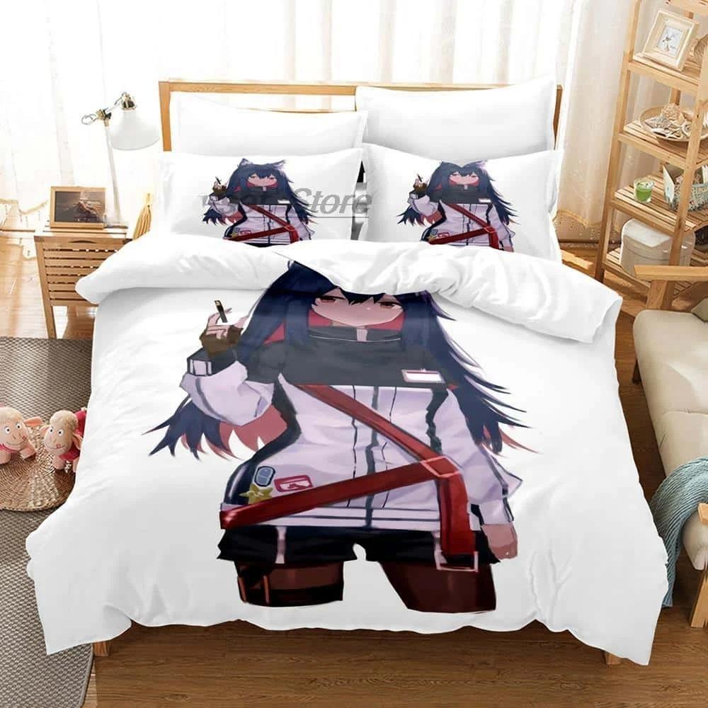3D tisk Anime Arknights Ložní souprava Single Twin Full Queen King Size Postel Dospělý/Dětská ložnice Sady povlečení na peřinu Bytový textil