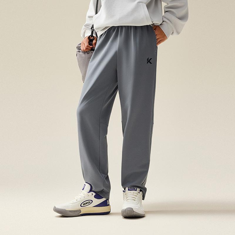 Anta Casual Straight Leg Mid Waist Letter Versatile Sports Long Pants Men Bottoms 952531505-1