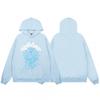 Men Women Casual Hooded Sweatshirt Jogger Pants Set With Foamed Star Letter Print Cotton Blend