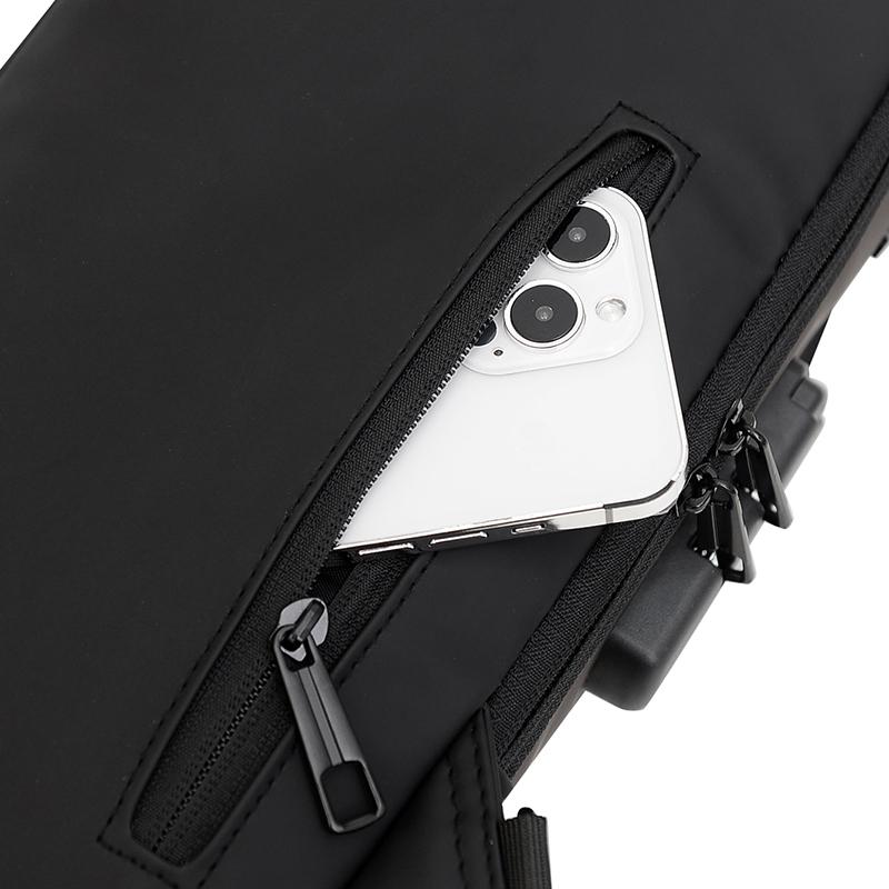 Multifunction Anti-theft USB Shoulder Crossbody Bag Travel Sling Pack Messenger Pack Chest Bag Male Luxury Brand Men