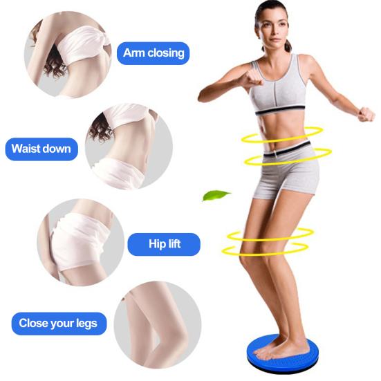 Disco girevole in vita Alta stabilità Robusta attrezzatura per il fitness con disco rotante per equilibrio in vita portatile resistente al carico