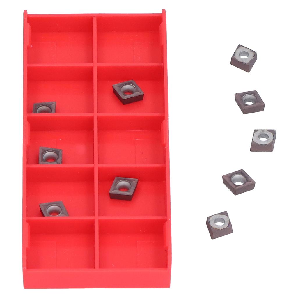 10Pcs CNC Turning Inserts Carbide Blade Replacement Lathe Metal Cutting Tool CCMT09T304