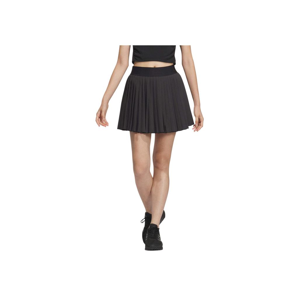 Adidas SS25 Comfortable Solid Color Simple Casual Skirt Women Skirts Black JY7700