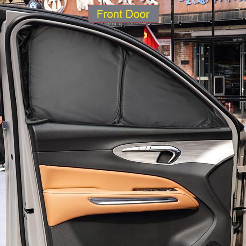 Car Black Window Privacy Sunshade For FAW BESTUNE T90 2023-Present Auto Anti-UV Heat Insulation Protect Cover Interior Accessory