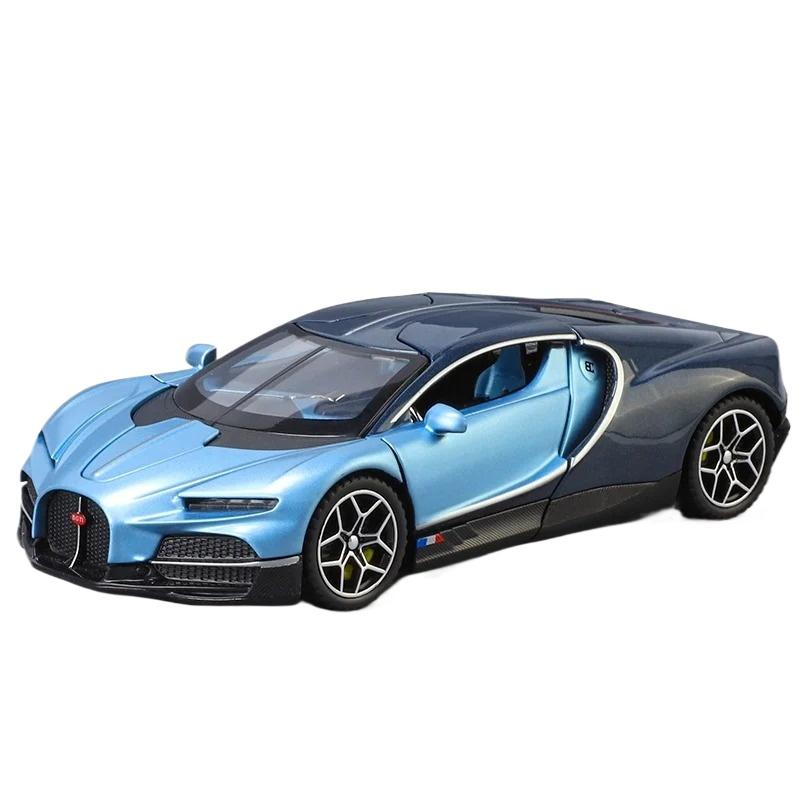 1/32 Scale Bugatti Tourbillon Alloy Super Sports Car Model, with Sound and Light Children's Toy Car, Suitable for Giving Gifts To Boys